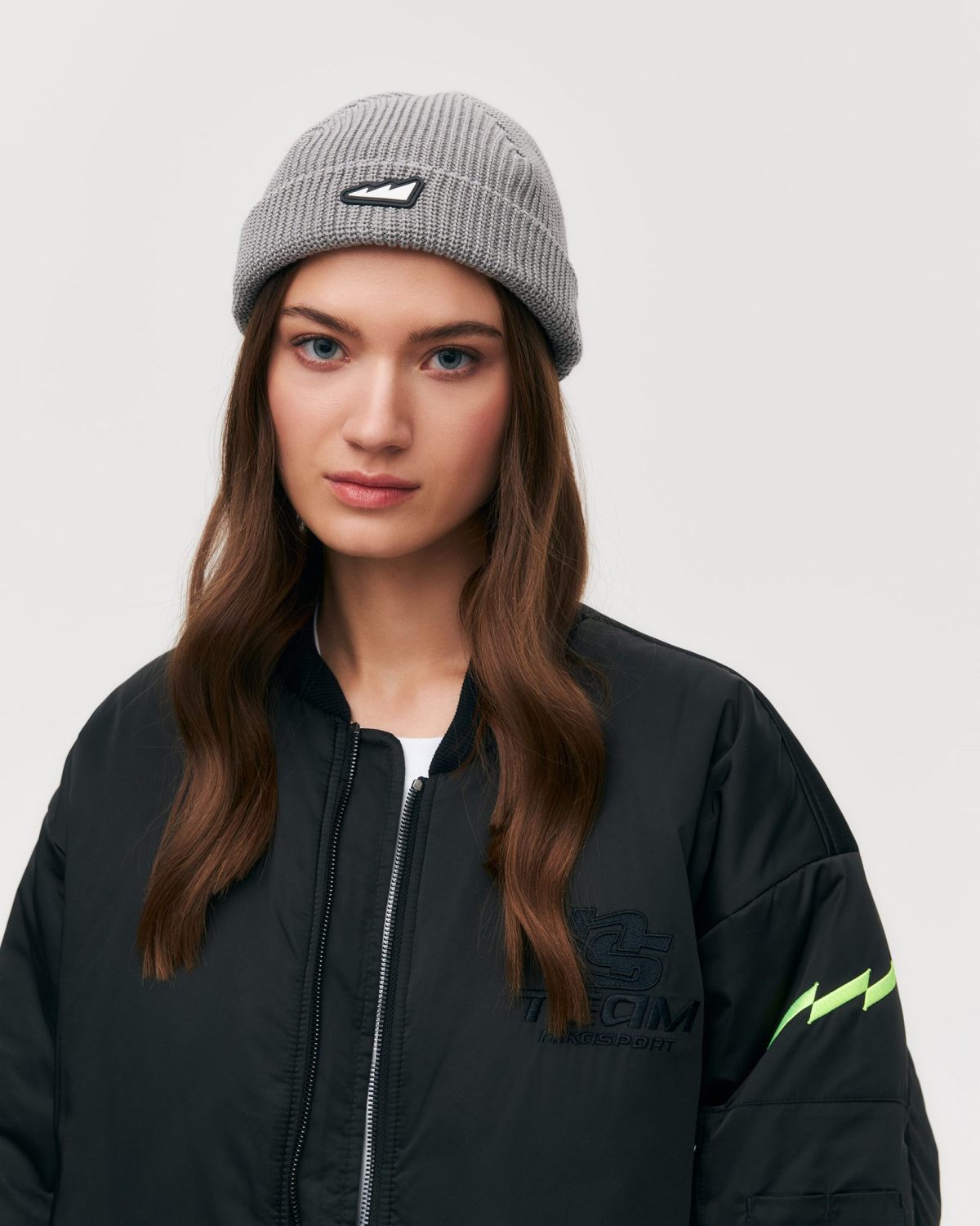 Укороченная шапка Beane Nikasport, U5CL131-GRY, цвет серый