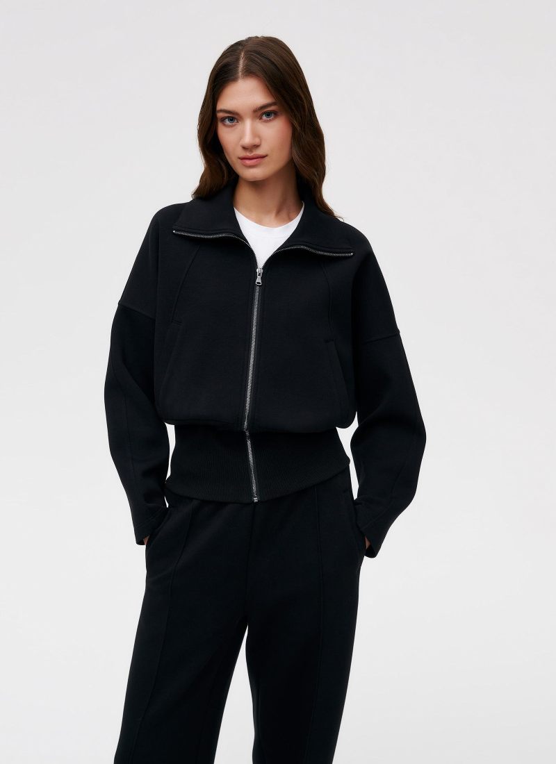 Джемпер с высоким воротом на молнии Pure Nikasport, W5CLP31-BLK, цвет черный