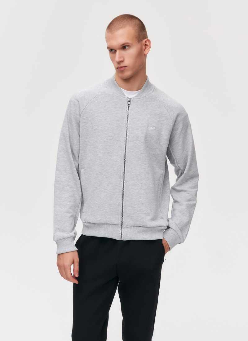 Джемпер на молнии Classic Nikasport, M5CL31-GRY/MLG, цвет серый меланж