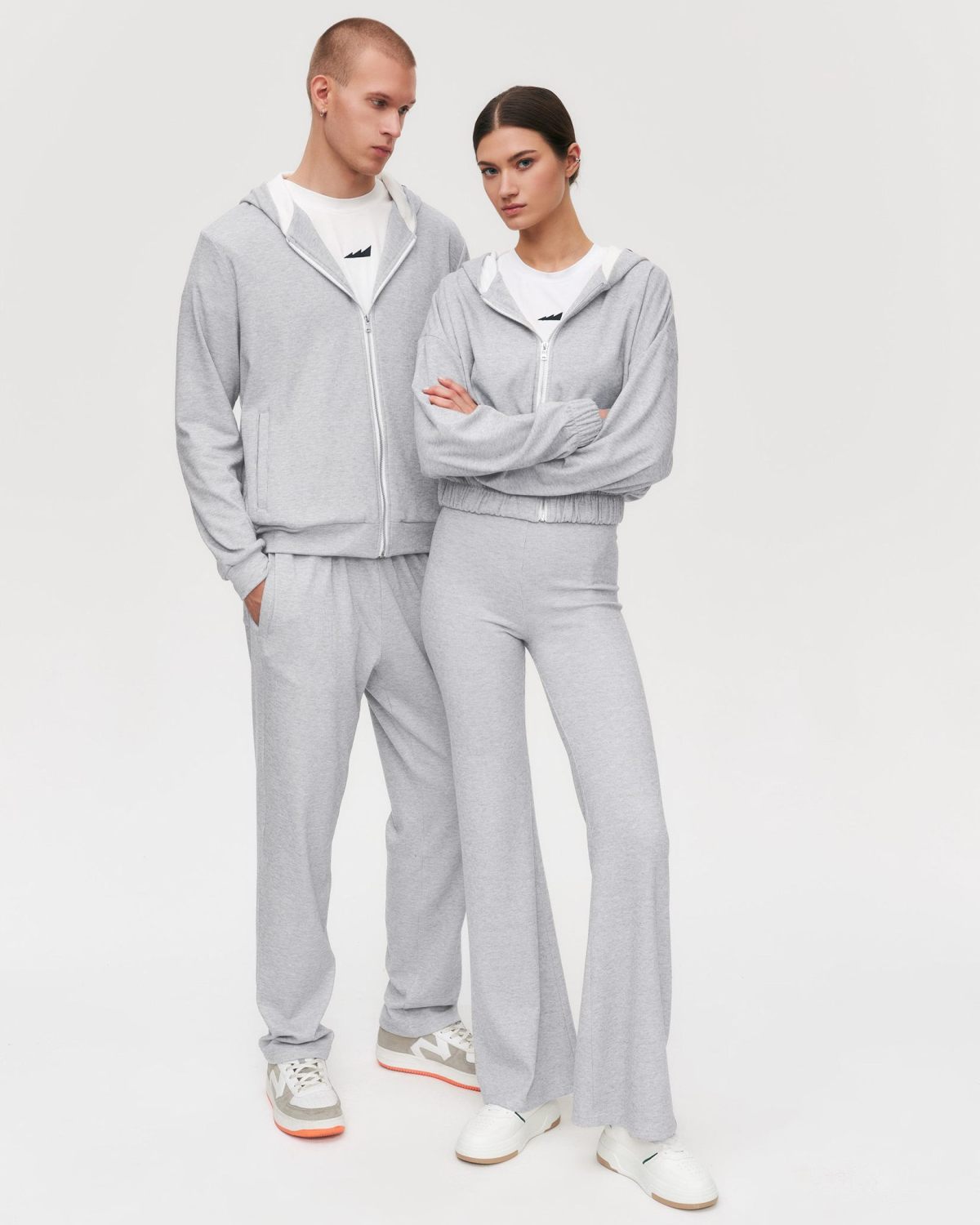 Худи на молнии Softwear Nikasport, M5HOM34-GRY/MLG, цвет серый меланж