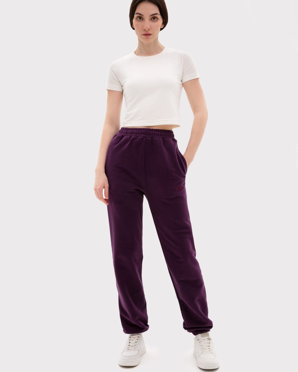 Брюки джоггеры Classic Nikasport, W5CL83-PLU, цвет сливовый