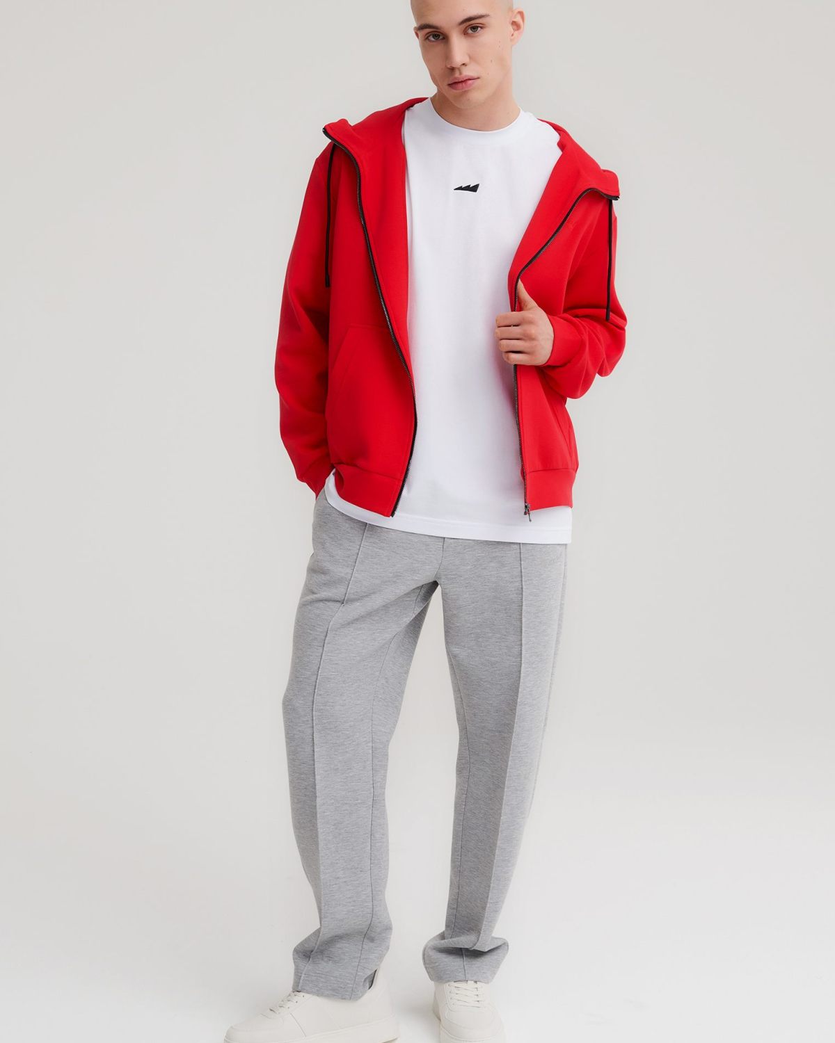 Худи на молнии Pure Nikasport, M5CLP34-RED, цвет красный