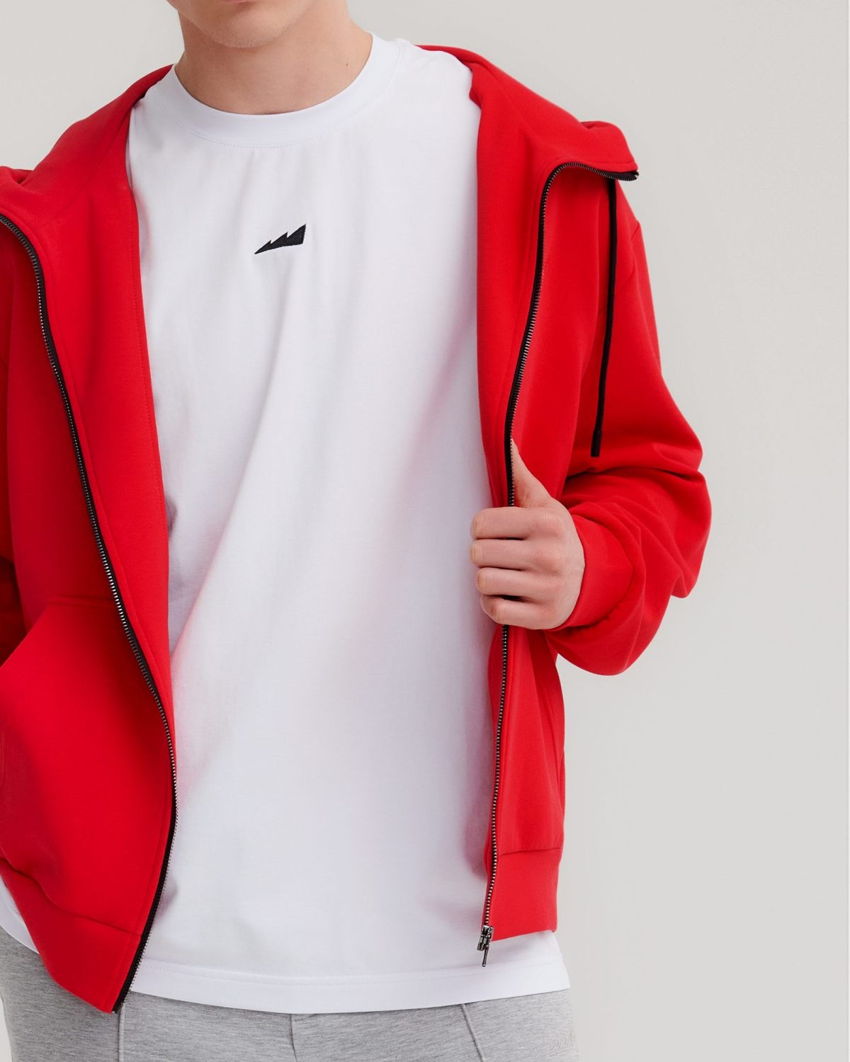 Худи на молнии Pure Nikasport, M5CLP34-RED, цвет красный