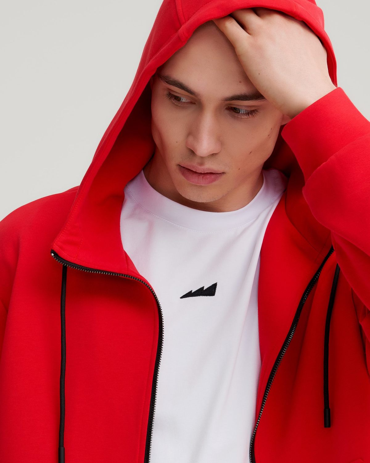 Худи на молнии Pure Nikasport, M5CLP34-RED, цвет красный