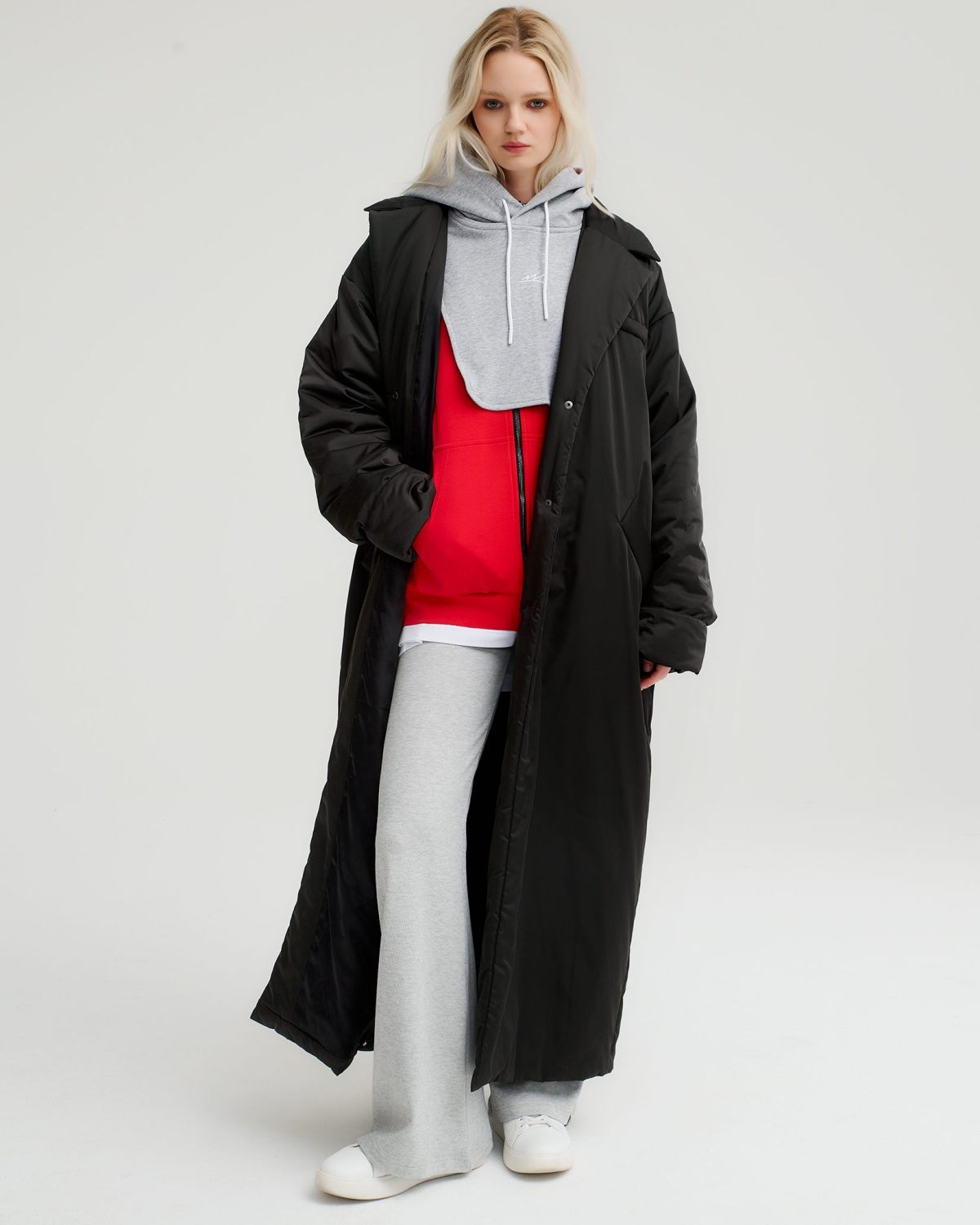 Капюшон Unisex из хлопка Classic Nikasport, U5CL141-GRY/MLG, цвет серый меланж