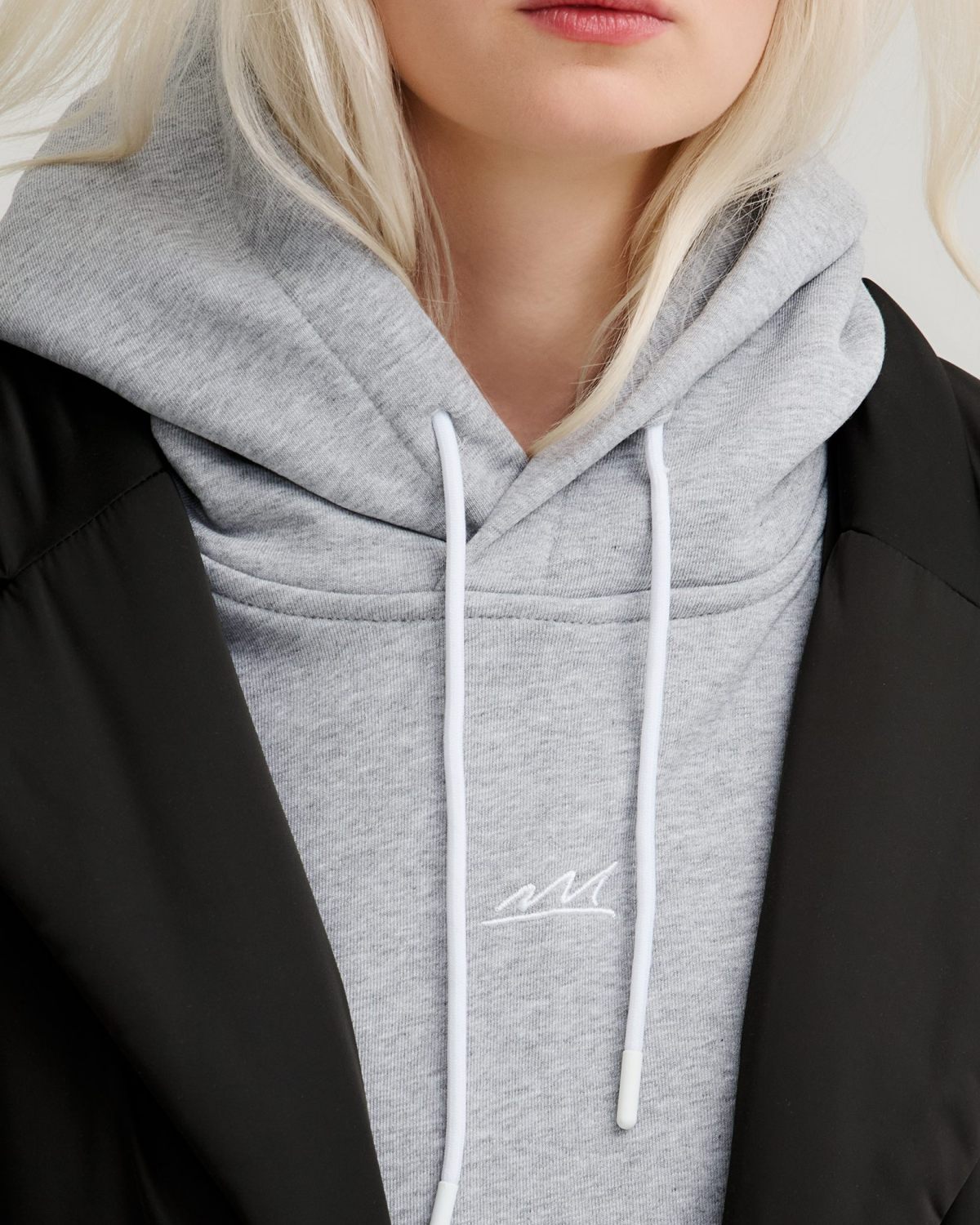 Капюшон Unisex из хлопка Classic Nikasport, U5CL141-GRY/MLG, цвет серый меланж