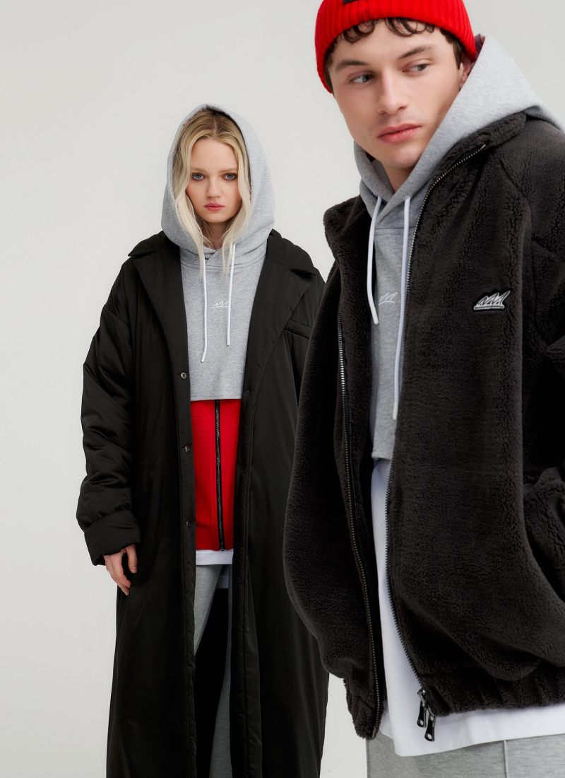 Капюшон Unisex из хлопка Classic Nikasport, U5CL141-GRY/MLG, цвет серый меланж