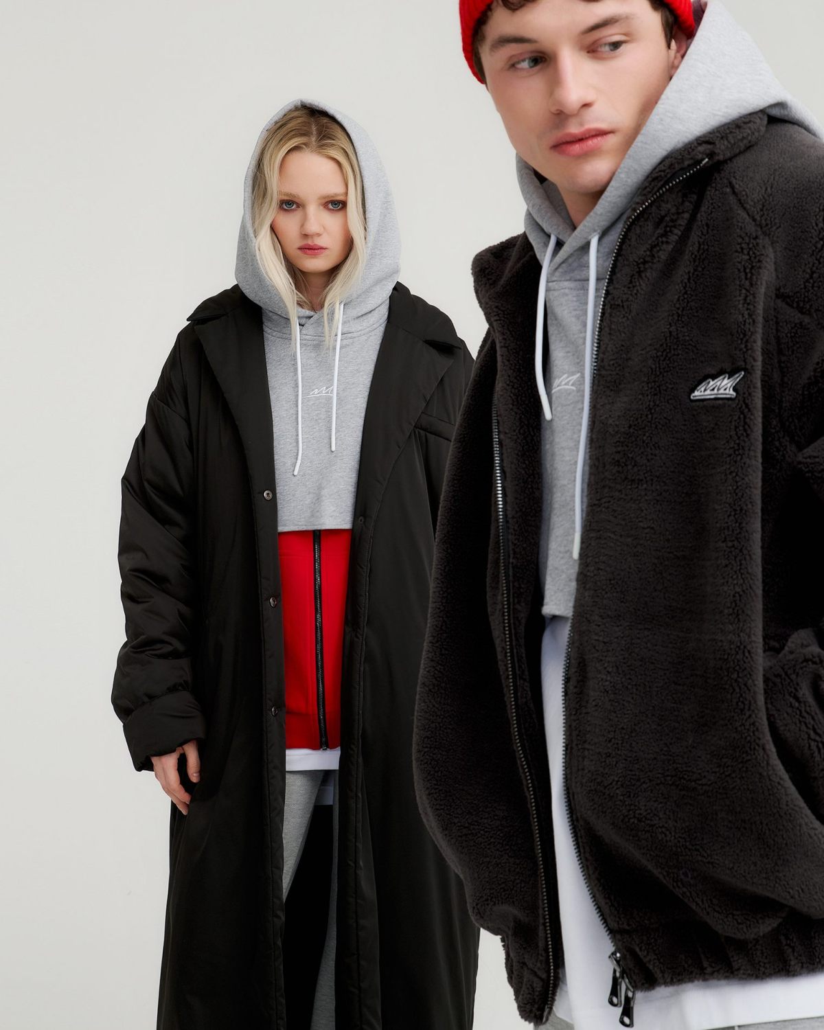 Капюшон Unisex из хлопка Classic Nikasport, U5CL141-GRY/MLG, цвет серый меланж