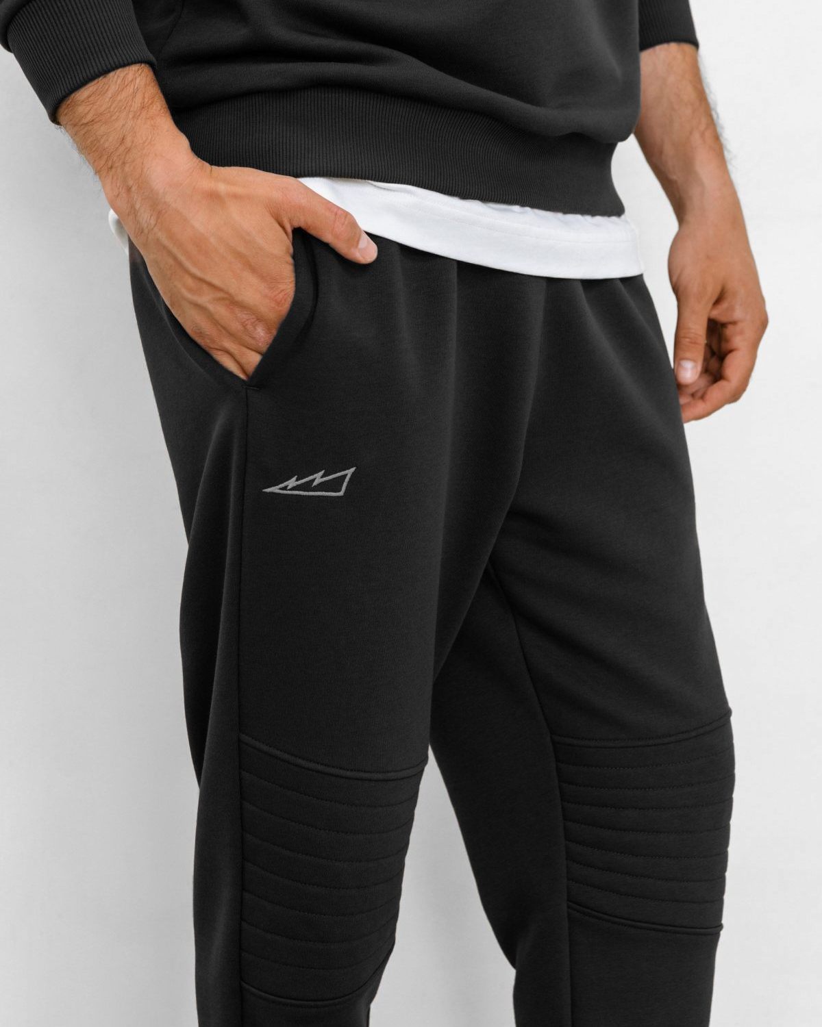 Брюки джоггеры Beige&Grey Nikasport, BG53-M11-DRK/GRY, цвет темно-серый