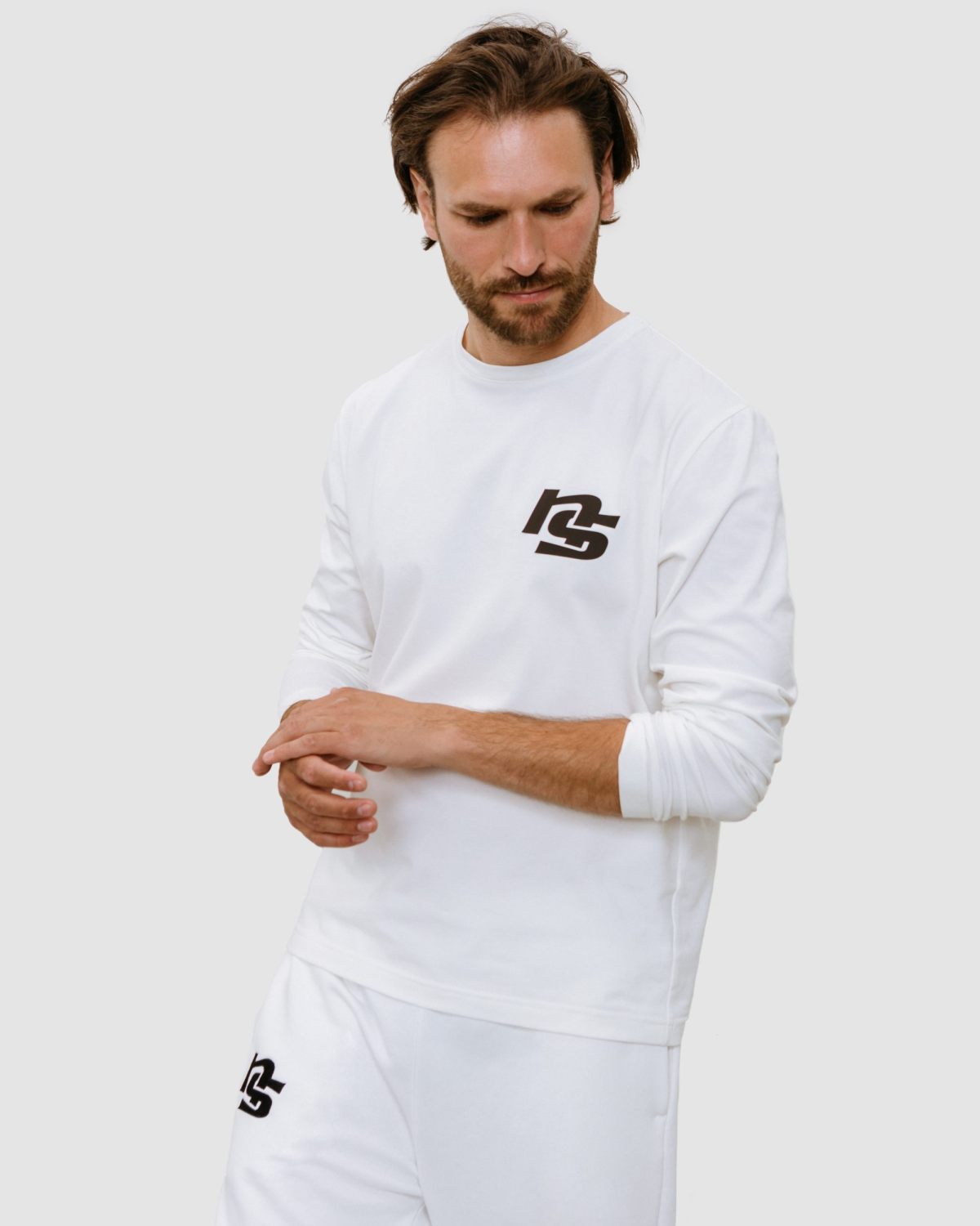 Лонгслив Black&White Nikasport, BW16-M22-WHT, цвет белый