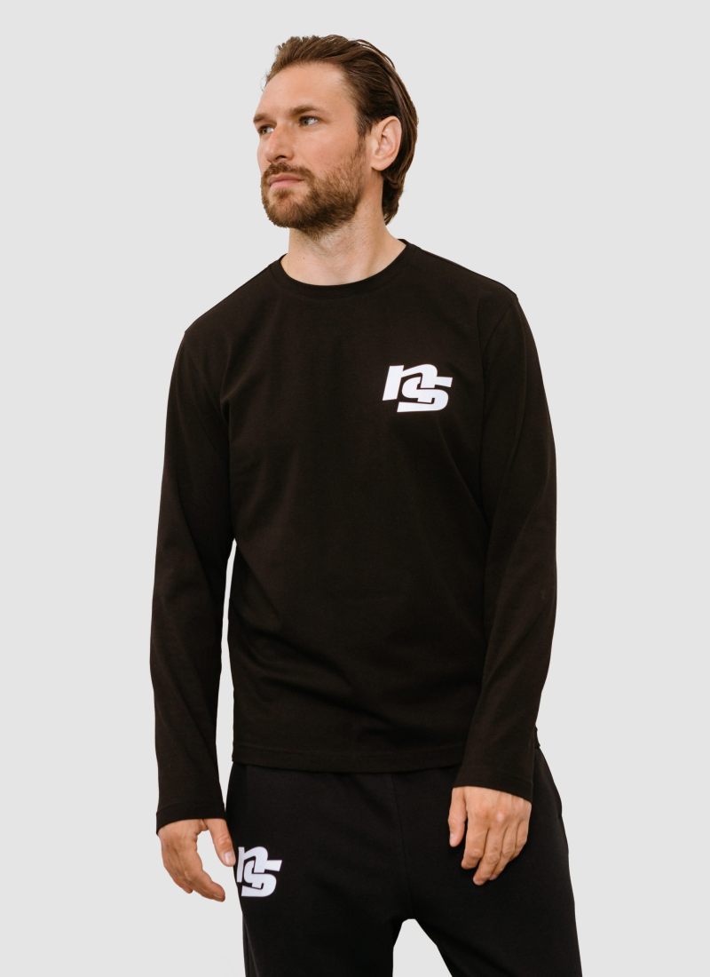 Лонгслив Black&White Nikasport, BW16-M22-BLK, цвет черный