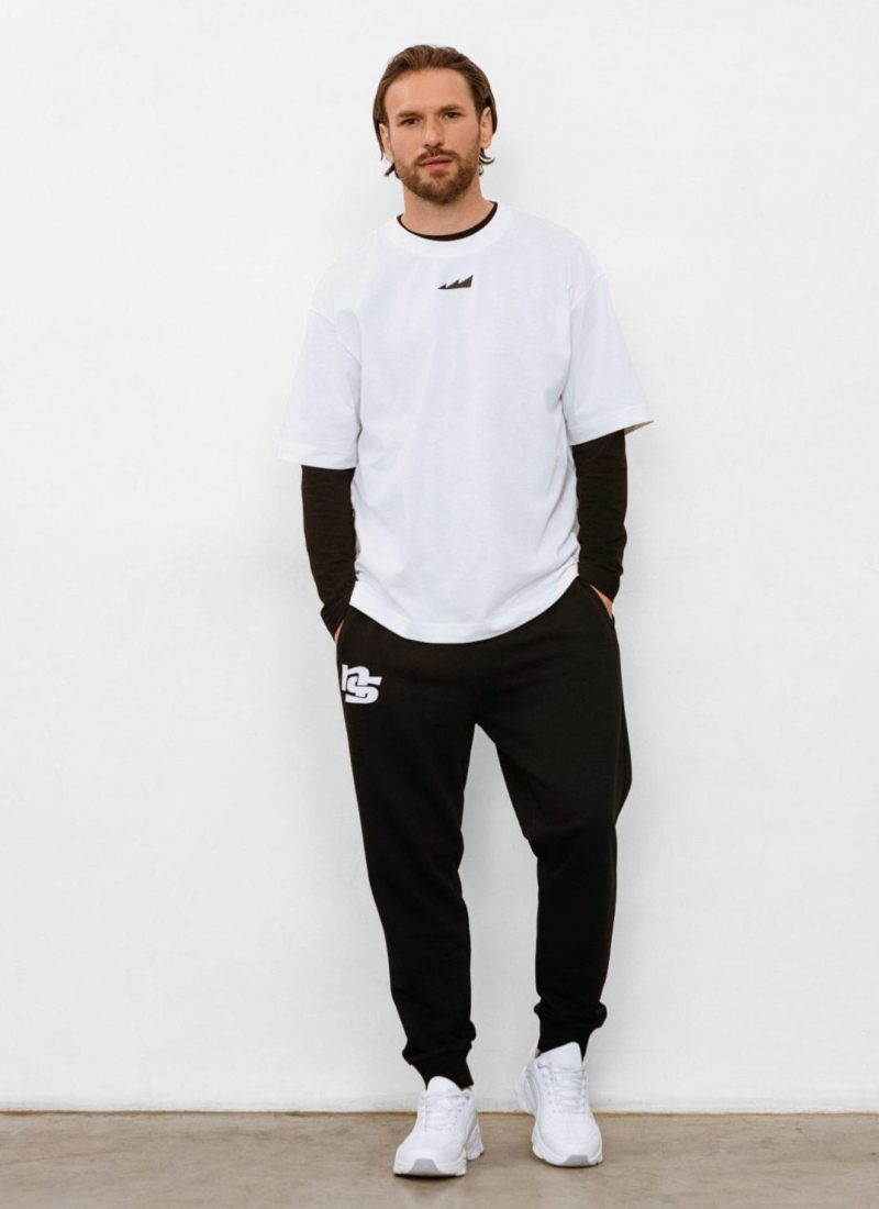 Футболка Oversize Black & White Nikasport, BW12-M62-WHT, цвет белый