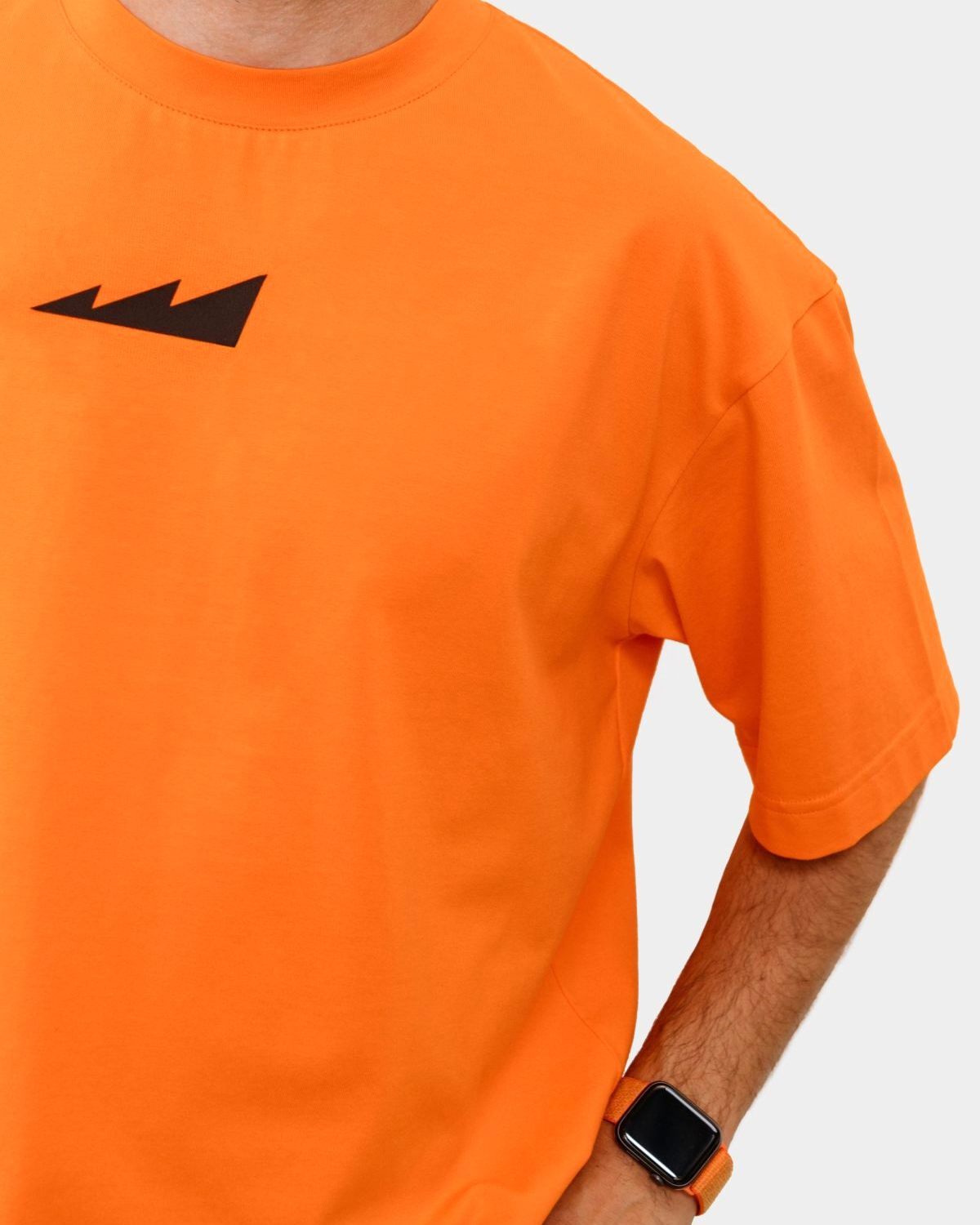 Футболка Oversize Beige&Grey Nikasport, BG12-M11-ORG, цвет оранжевый