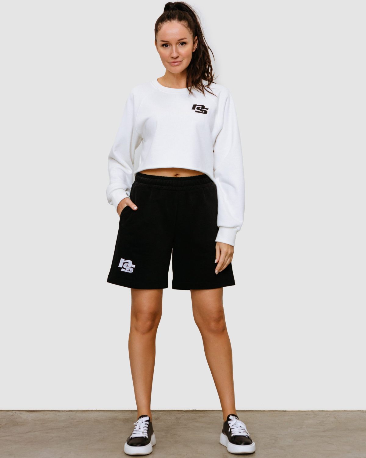 Шорты Regular Black & White Nikasport, W4BW91-BLK, цвет черный