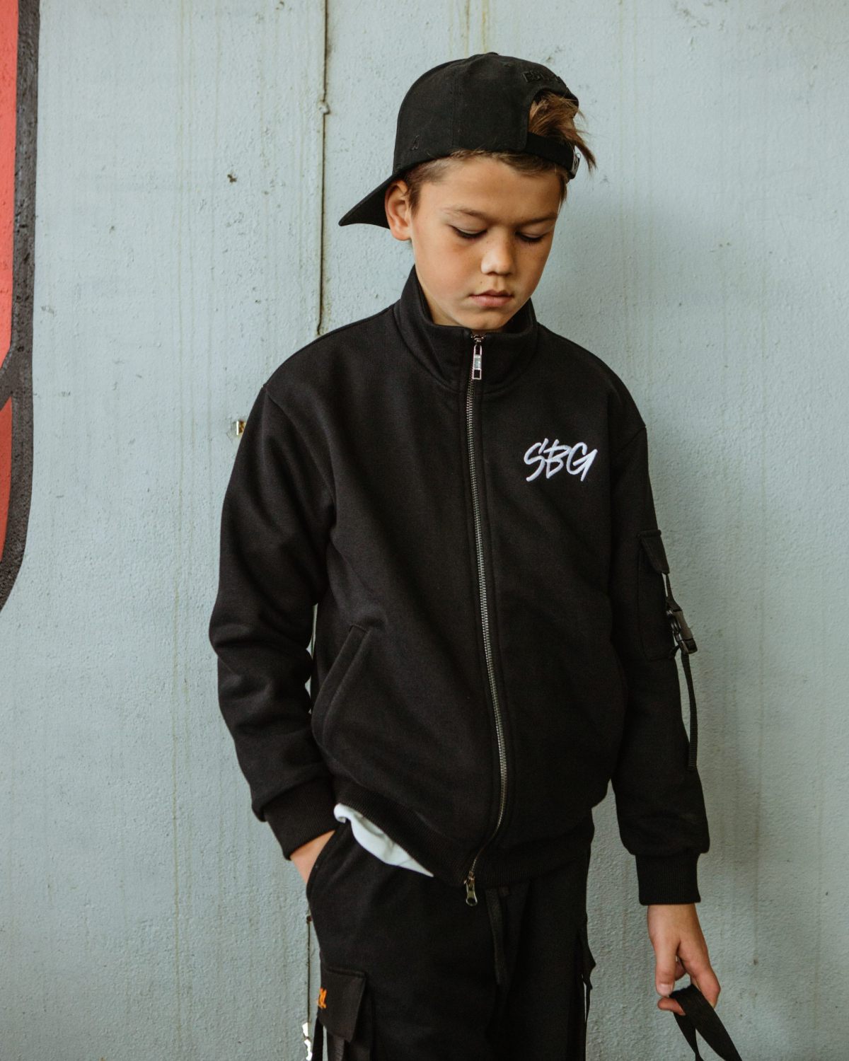 Джемпер на молнии Smart Boys Gang Nikasport, SBG20-B-BLK, цвет черный