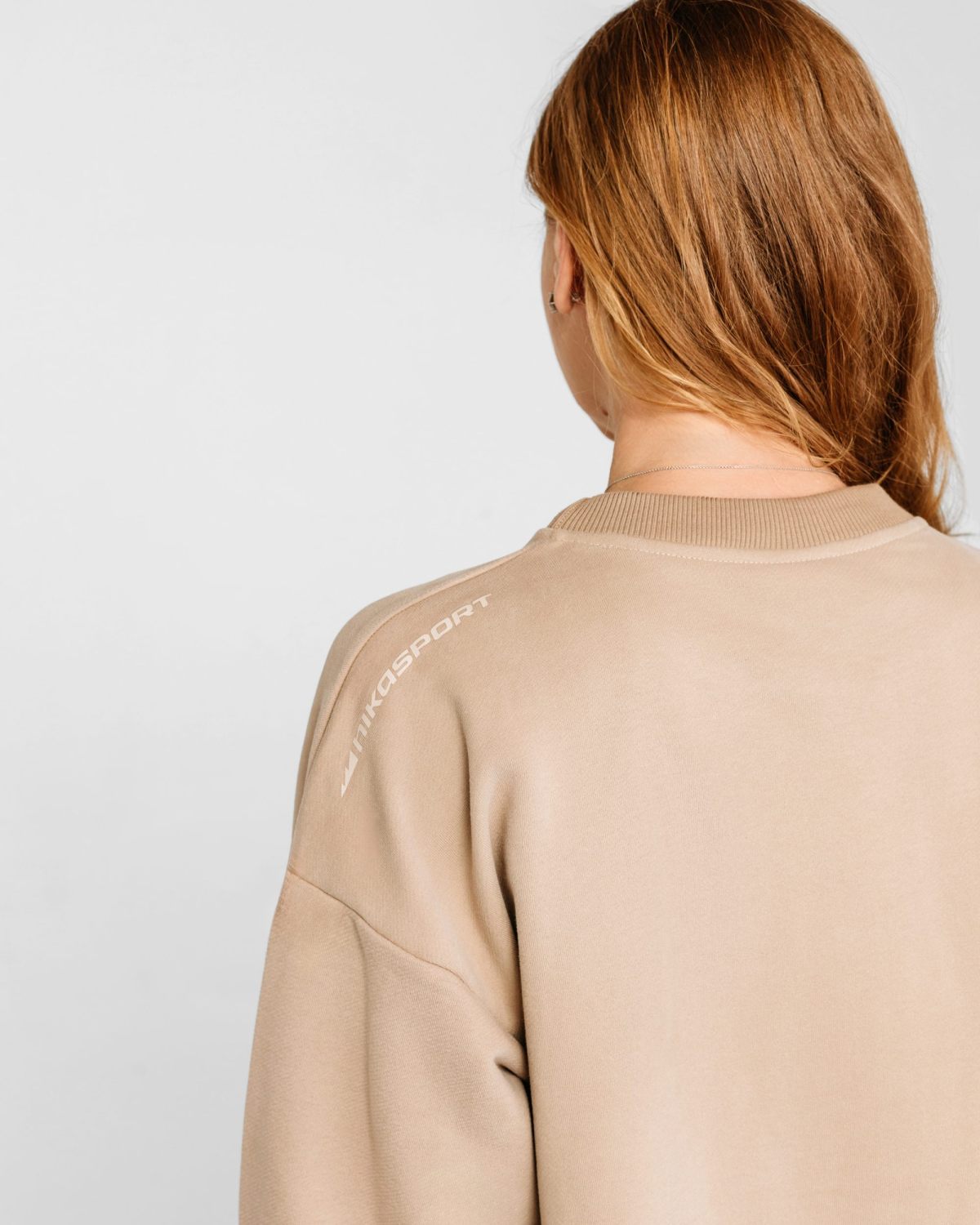 Свитшот Хоккейные мамы Nikasport, HM22-W-LAT, цвет латте