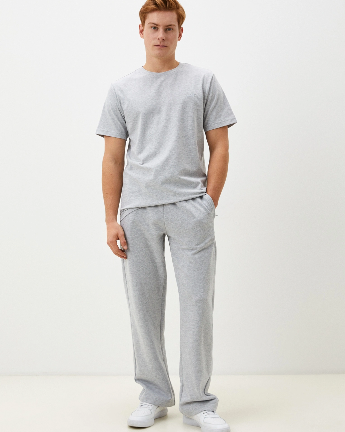 Брюки широкие Classic Nikasport, M5CL84-GRY/MLG, цвет серый меланж