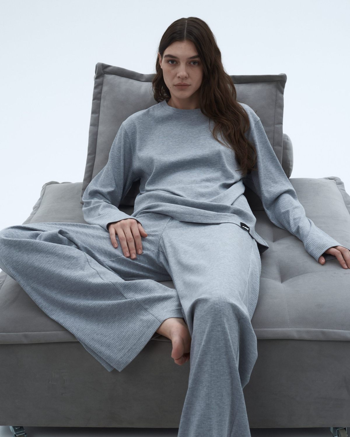 Брюки широкие Classic Nikasport, W5CL84-GRY, цвет серый