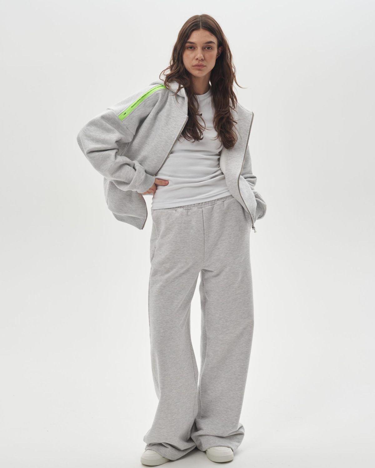 Брюки широкие Infinity Nikasport, INF52-W92-GRY, цвет серый