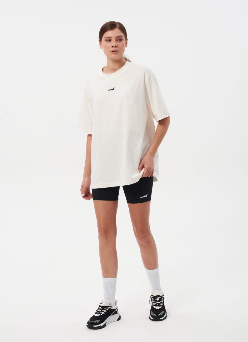 Футболка Oversize Black & White Nikasport, W4BW43-ECR, цвет экрю