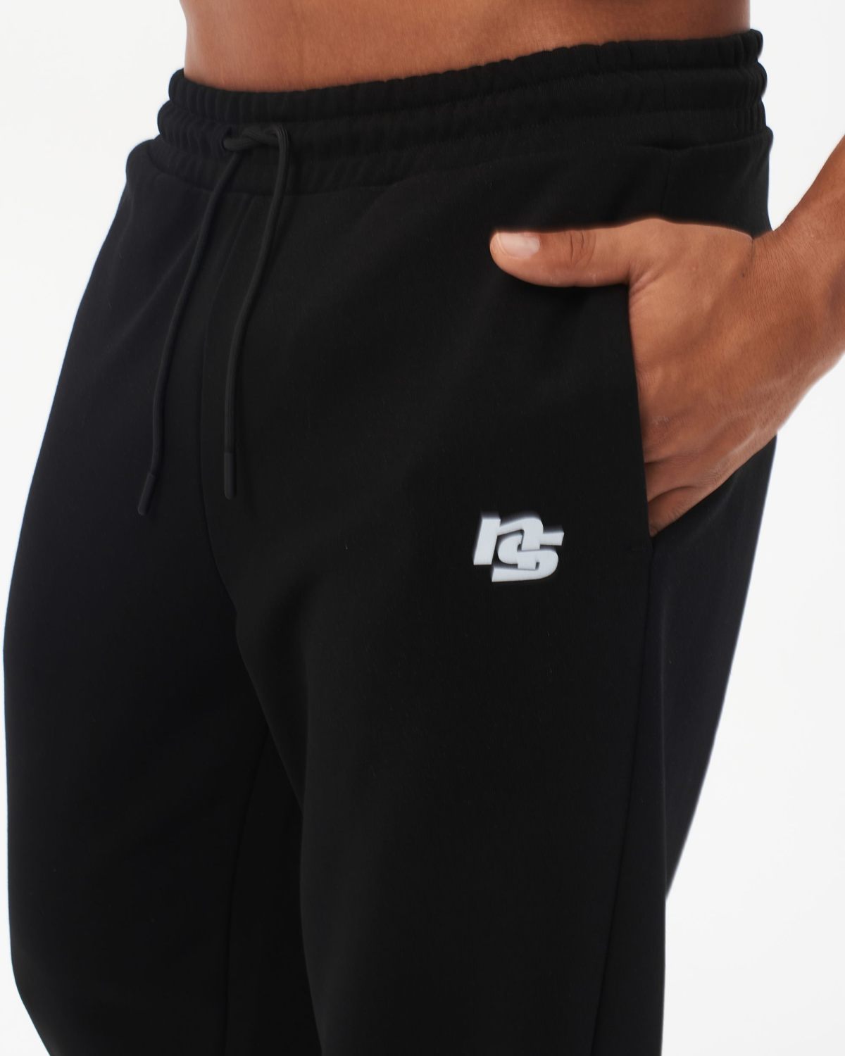 Брюки джоггеры широкие I’m the art Nikasport, M4ITA83-BLK, цвет черный