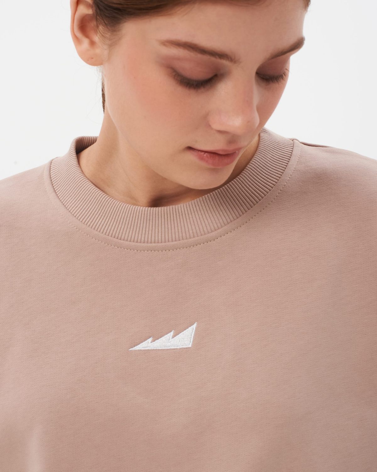 Свитшот Classic Nikasport, W5CL33-BGE/KL, цвет бежевый с контрастным логотипом