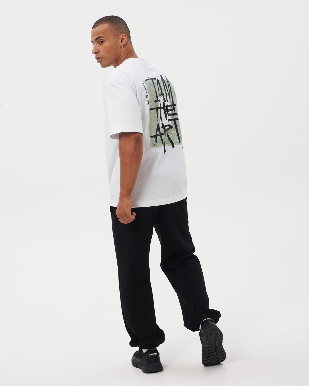 Футболка Oversize I’m the art Nikasport, M4ITA43-WHT, цвет белый