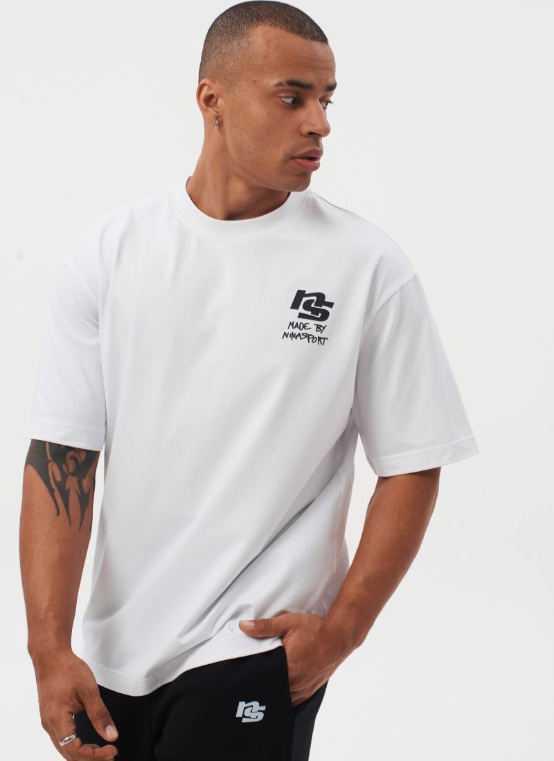 Футболка Oversize I’m the art Nikasport, M4ITA43-WHT, цвет белый