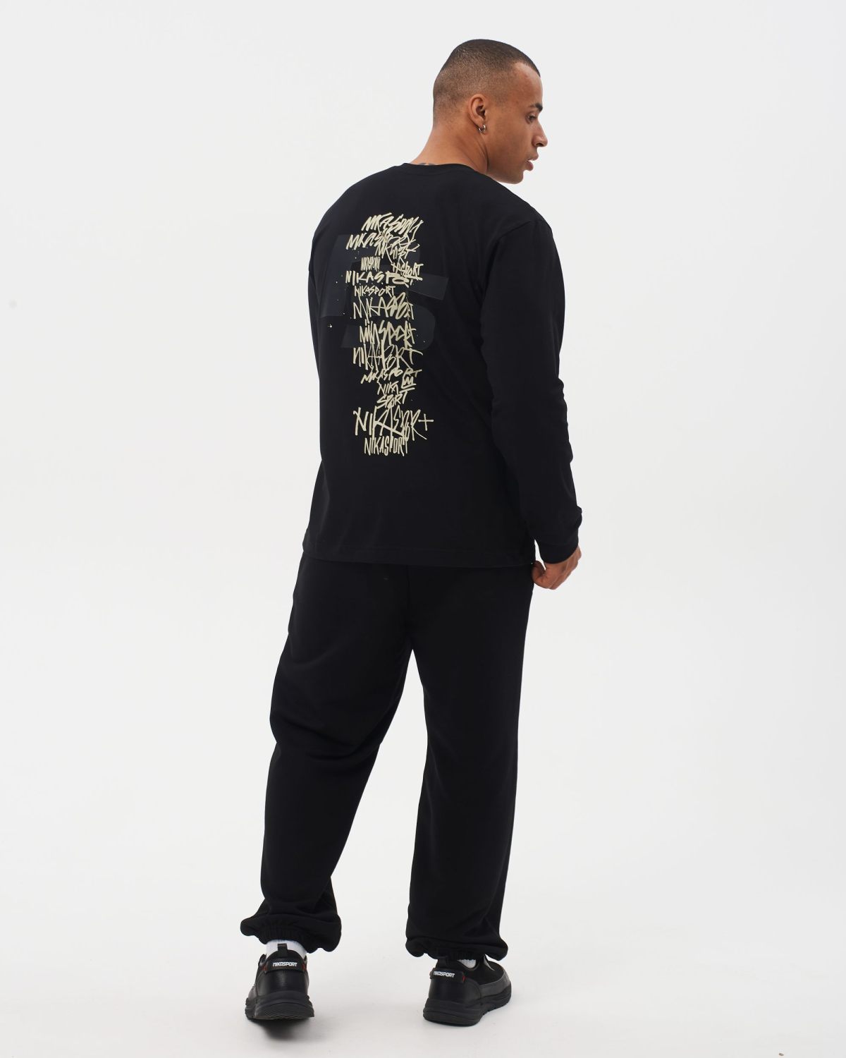 Лонгслив I’m the art Nikasport, M4ITA44-BLK, цвет черный