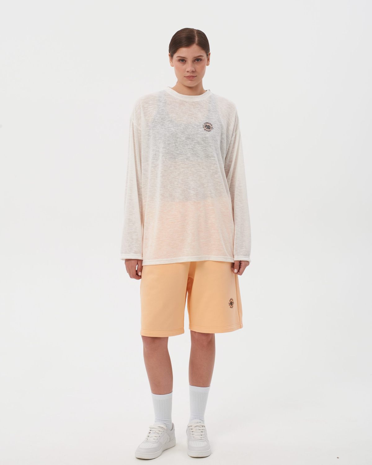 Шорты Oversize Sweet nature Nikasport, W4SN92-PEA, цвет персик