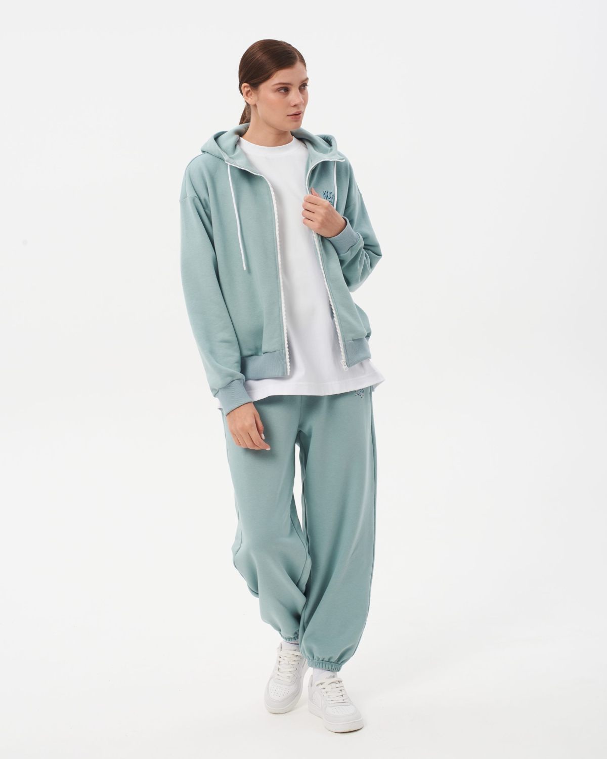 Худи на молнии Sweet nature Nikasport, W4SN34-MNT, цвет мятный