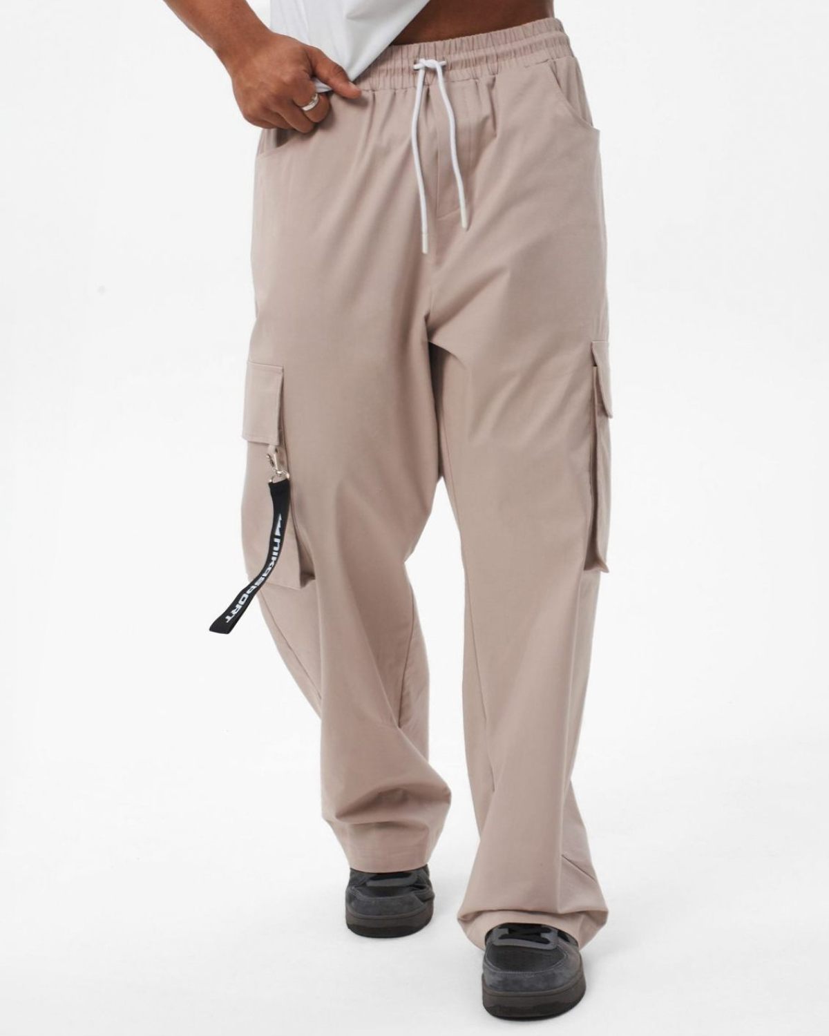 Брюки карго I’m the art Nikasport, M4ITA89-LGT/BGE, цвет светло-бежевый