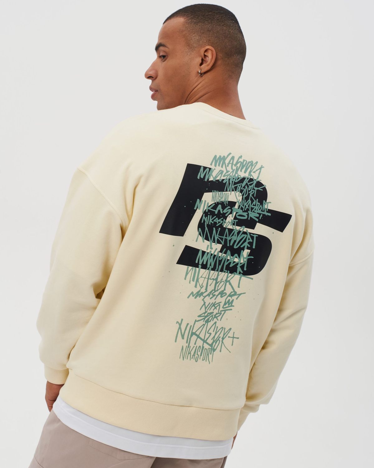 Свитшот I’m the art Nikasport, M4ITA33-VAN, цвет ваниль