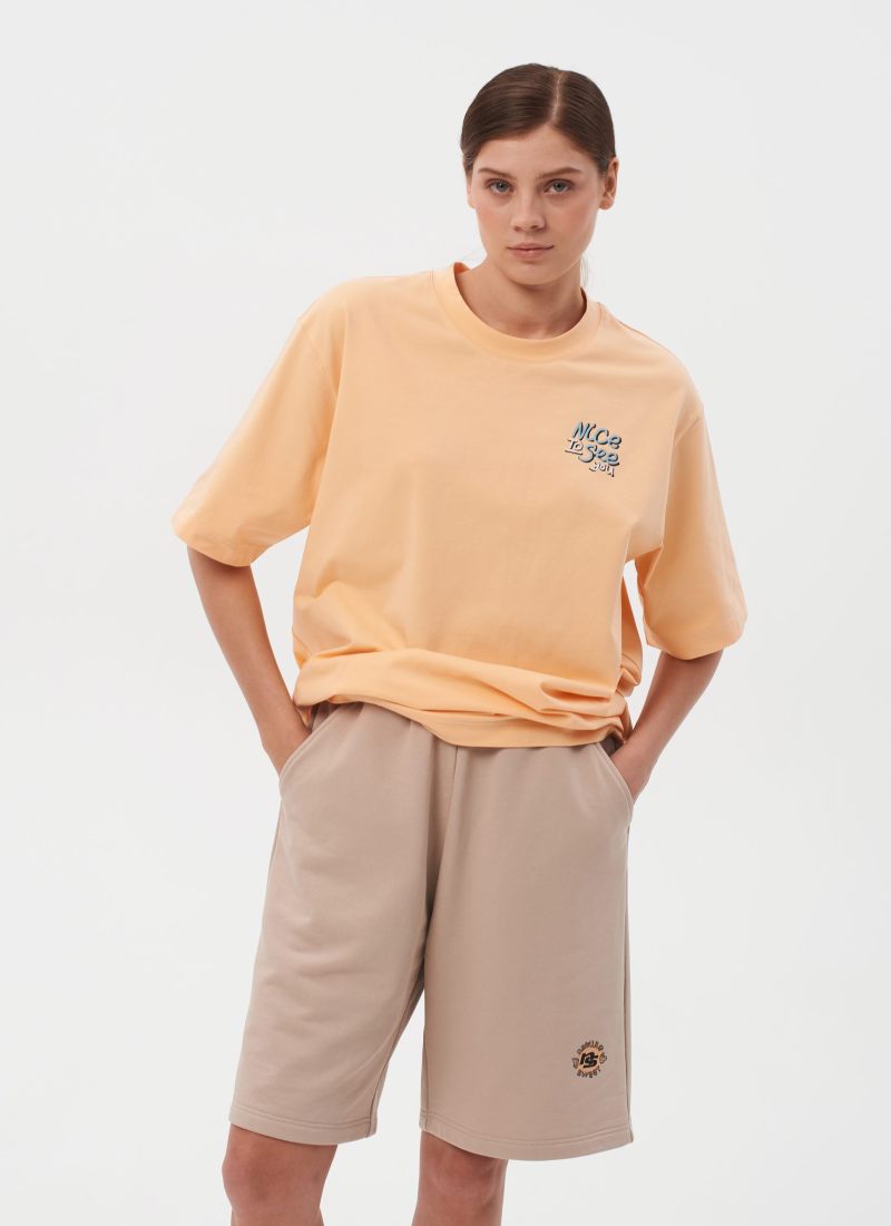 Шорты Oversize Sweet nature Nikasport, W4SN92-CAP, цвет капучино