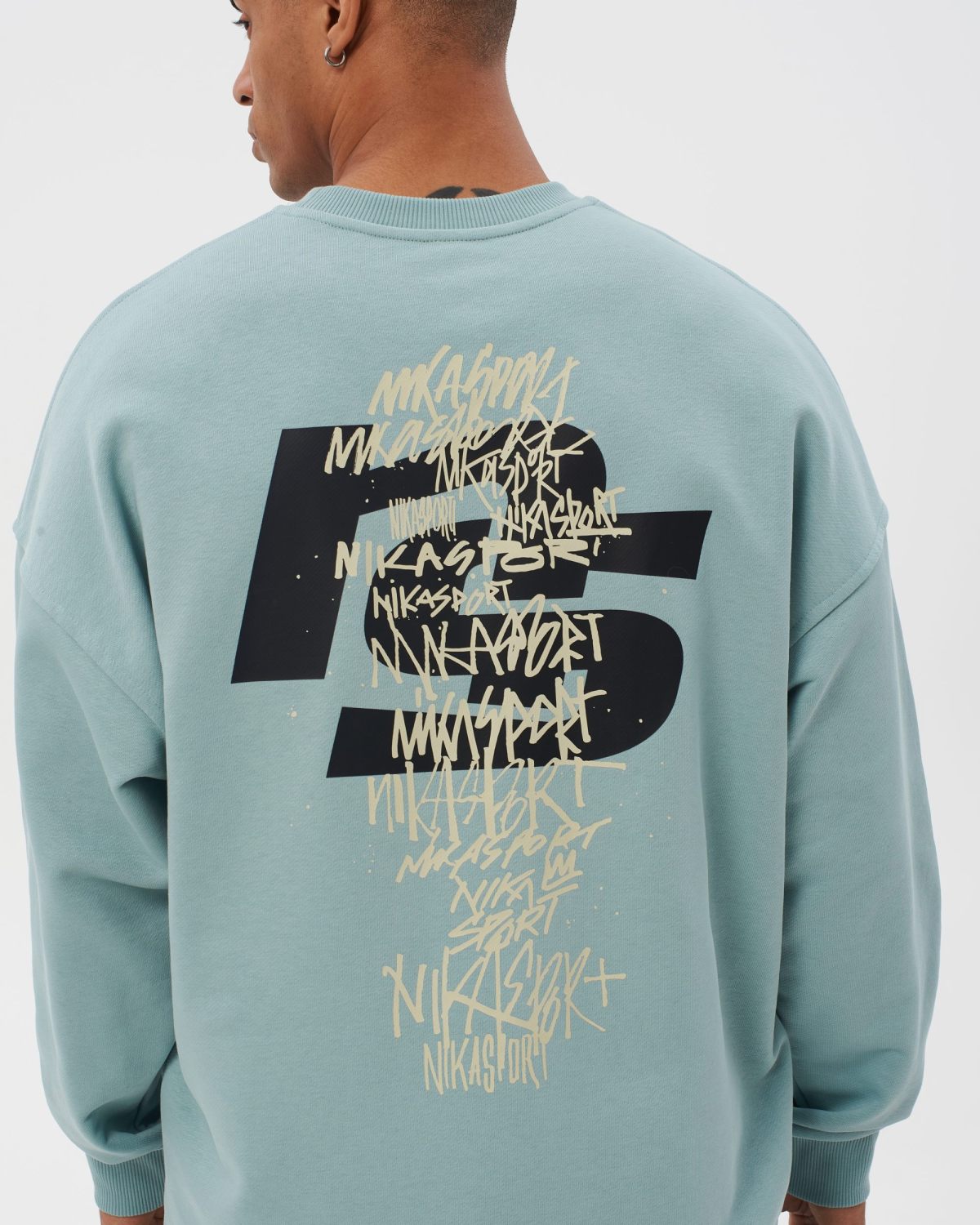 Свитшот I’m the art Nikasport, M4ITA33-MNT, цвет мятный
