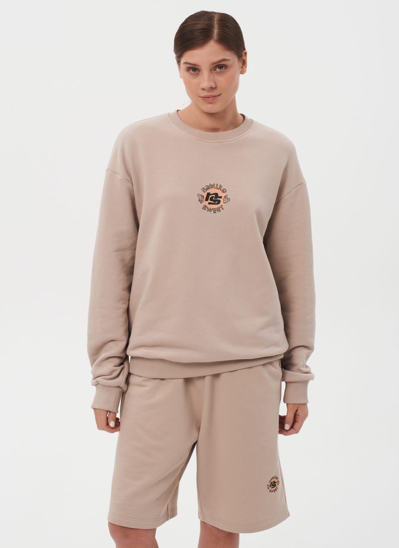 Свитшот Sweet nature Nikasport, W4SN33-CAP, цвет капучино