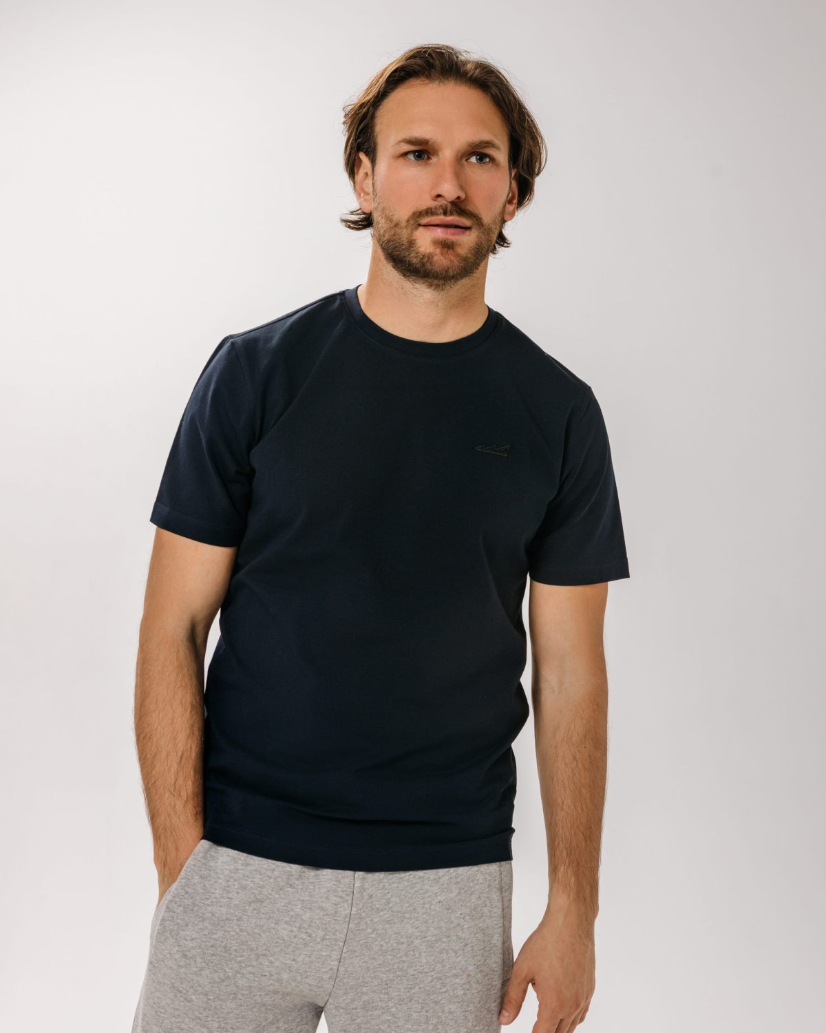 Футболка Regular Сlassic Nikasport, CL11-M11-DRK/BLU, цвет темно-синий