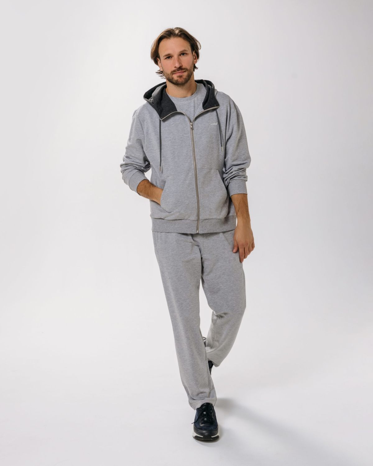 Брюки прямые Classic Nikasport, CL54-M111-GRY/MLG, цвет серый меланж