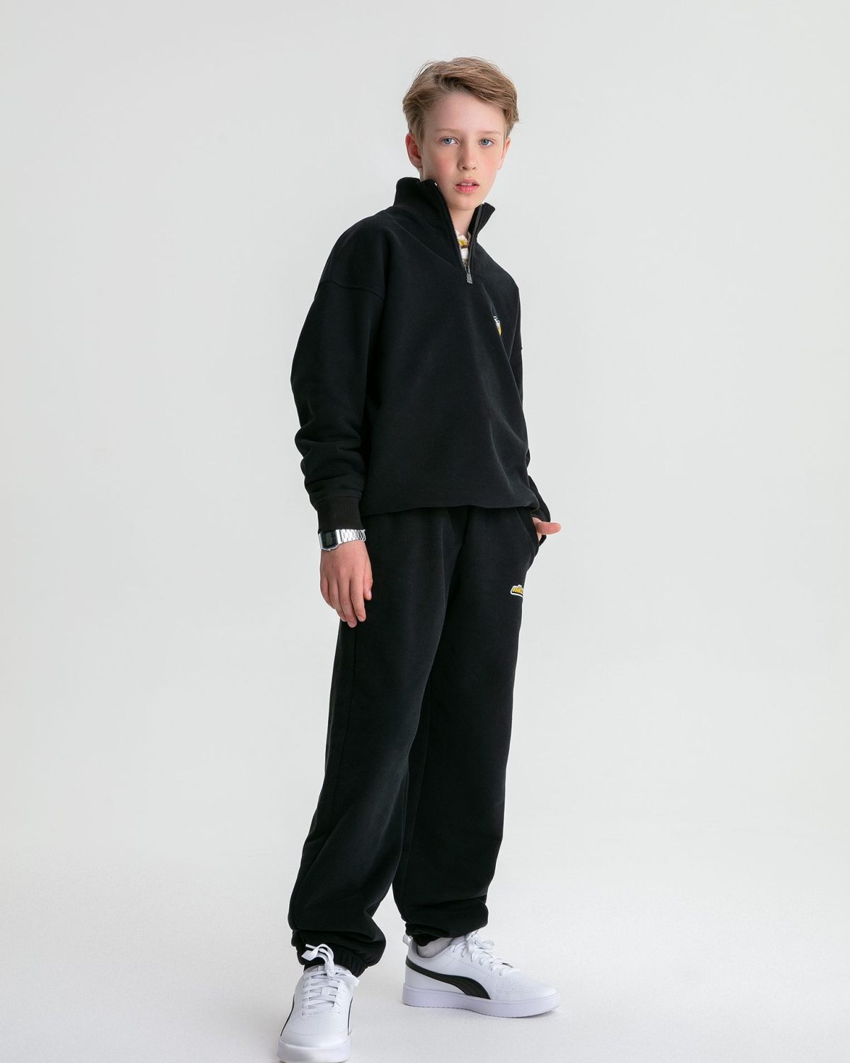 Детские брюки джоггеры Legendary Drop Nikasport, U7LD83-BLK, цвет черный