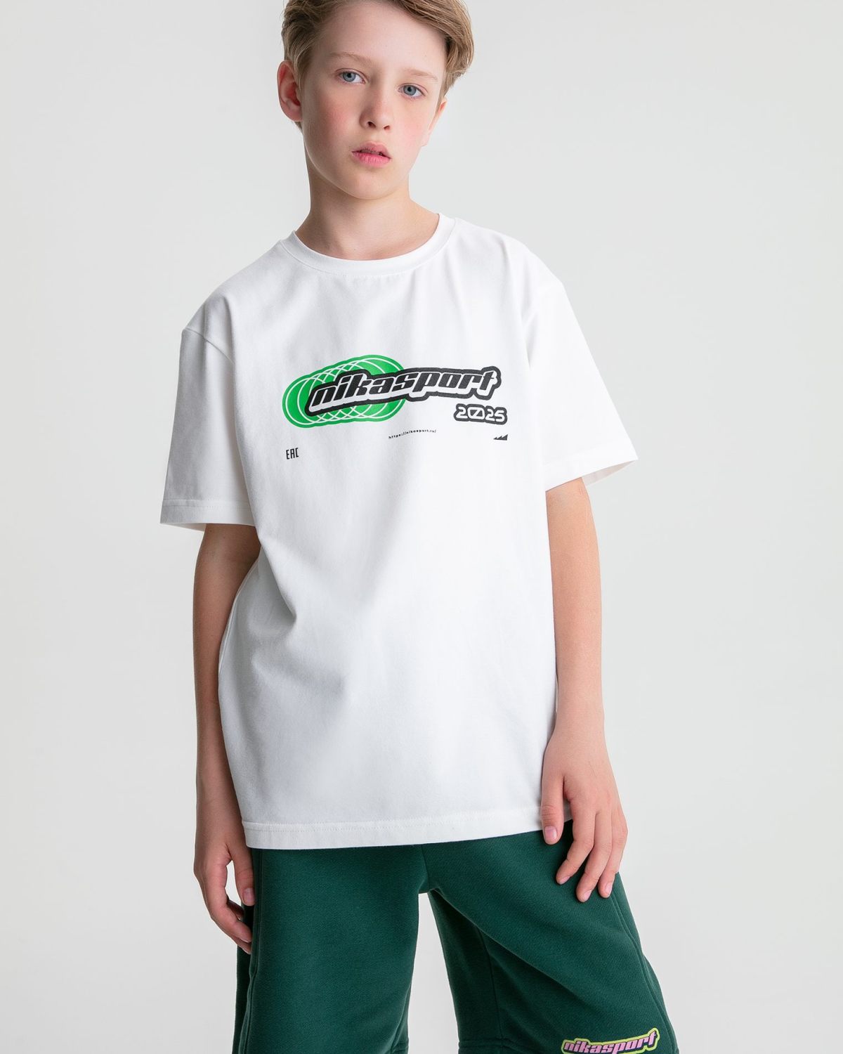 Детская футболка Oversize Legendary Drop Nikasport, U7LD43-ECR, цвет экрю