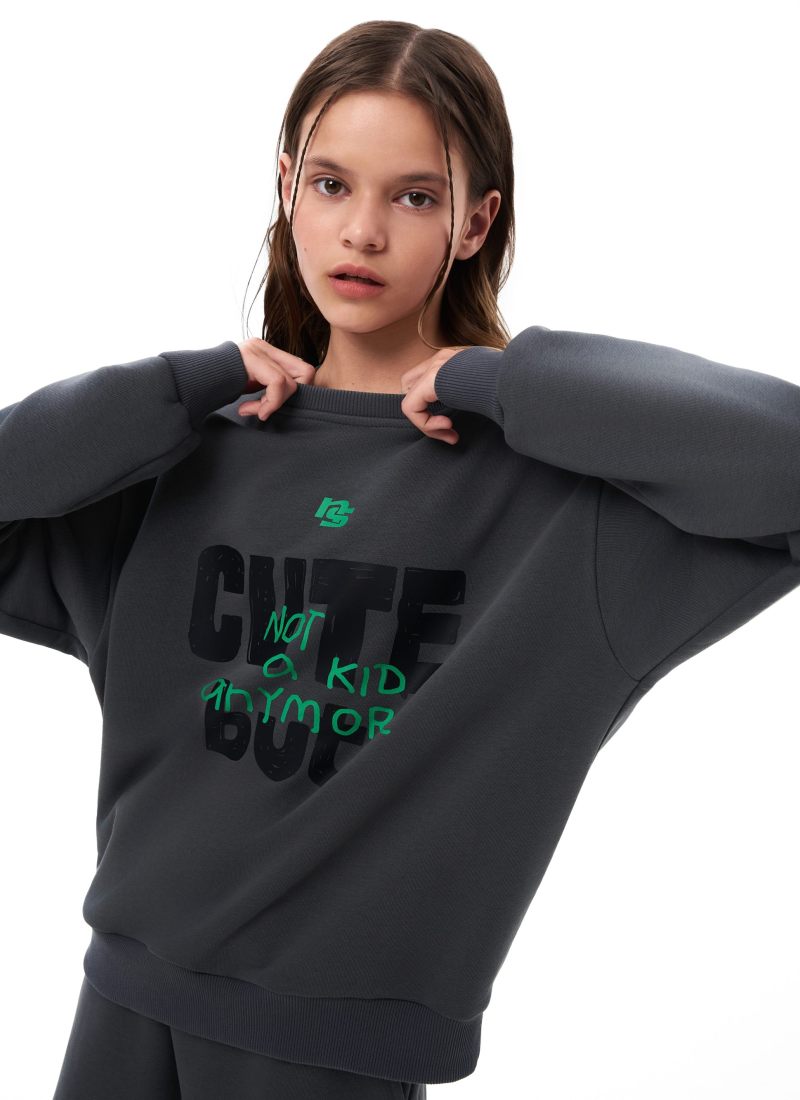 Свитшот Naka Nikasport, B7NK33-GPH, цвет графит