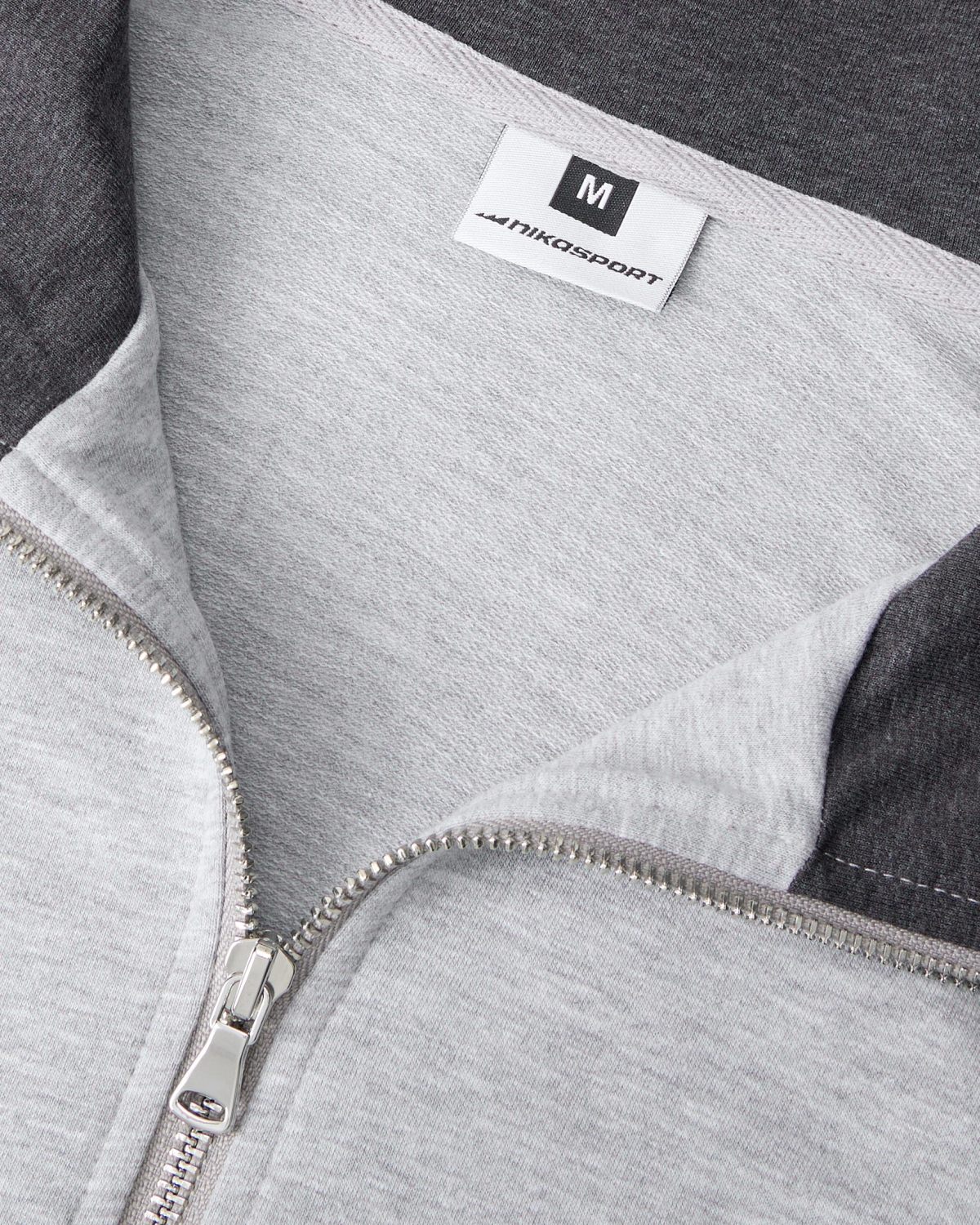 Худи на молнии Classic Nikasport, CL25-M111-GRY/MLG, цвет серый меланж