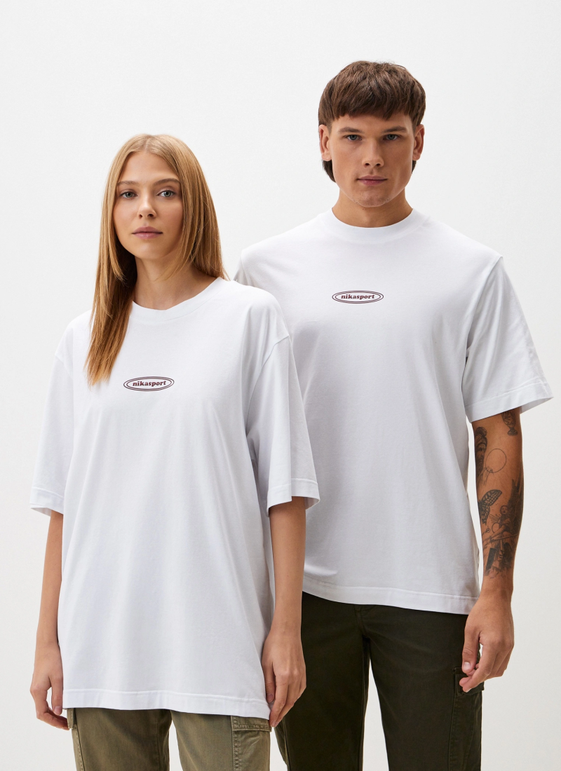 Футболка Oversize X-ray Nikasport, U2XR43-WHT, цвет белый
